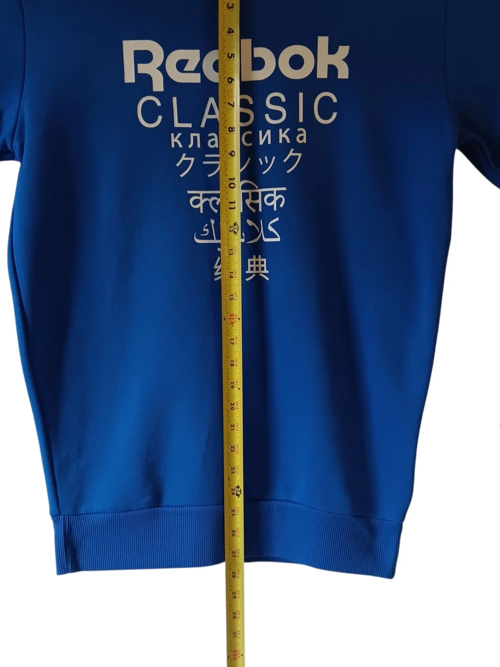 Reebok Classic men's blue long-sleeve crewneck sweatshirt size M